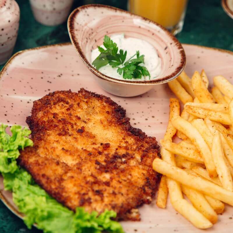 How much protein is in schnitzel 2